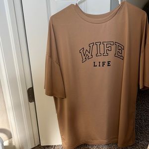 Tan “Wife Life” Shirt